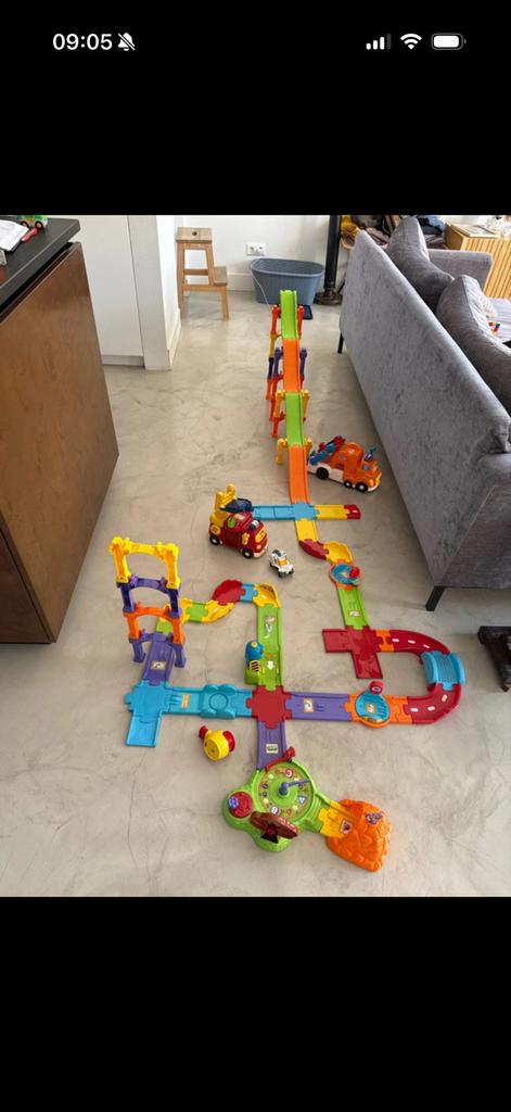 VTech Toet Toet Auto's Garage en Racebaan Set 60 delig, Ophalen of Verzenden, Gebruikt, 6 maanden tot 2 jaar