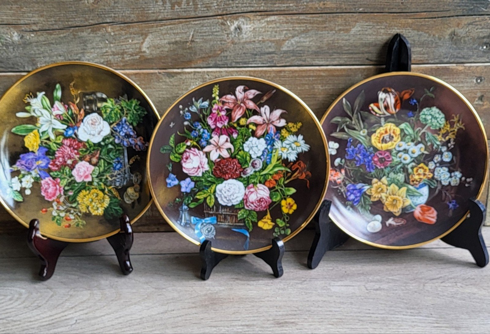 Borden Koninklijke Mosa - Klassieke Bloemenstillevens, Ophalen of Verzenden
