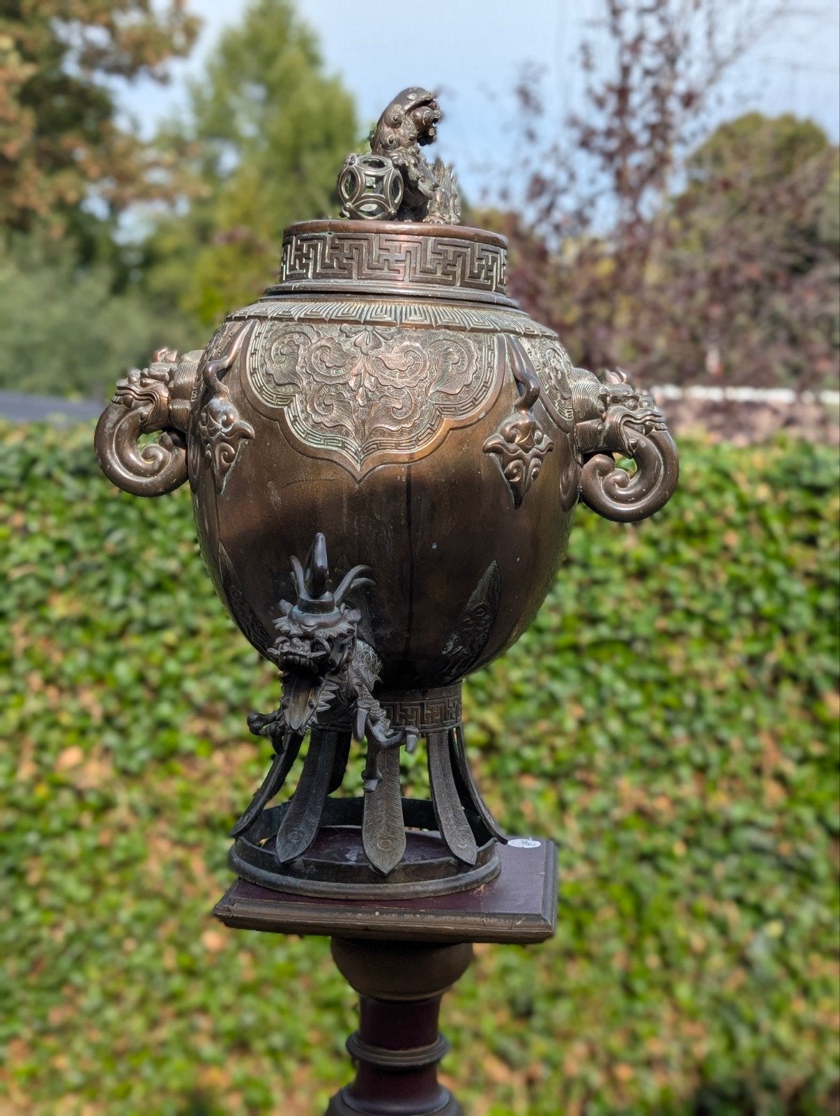 grote antieke oosterse samovar €950.  20 kg.  65. cm hoog, Antiek en Kunst, Ophalen