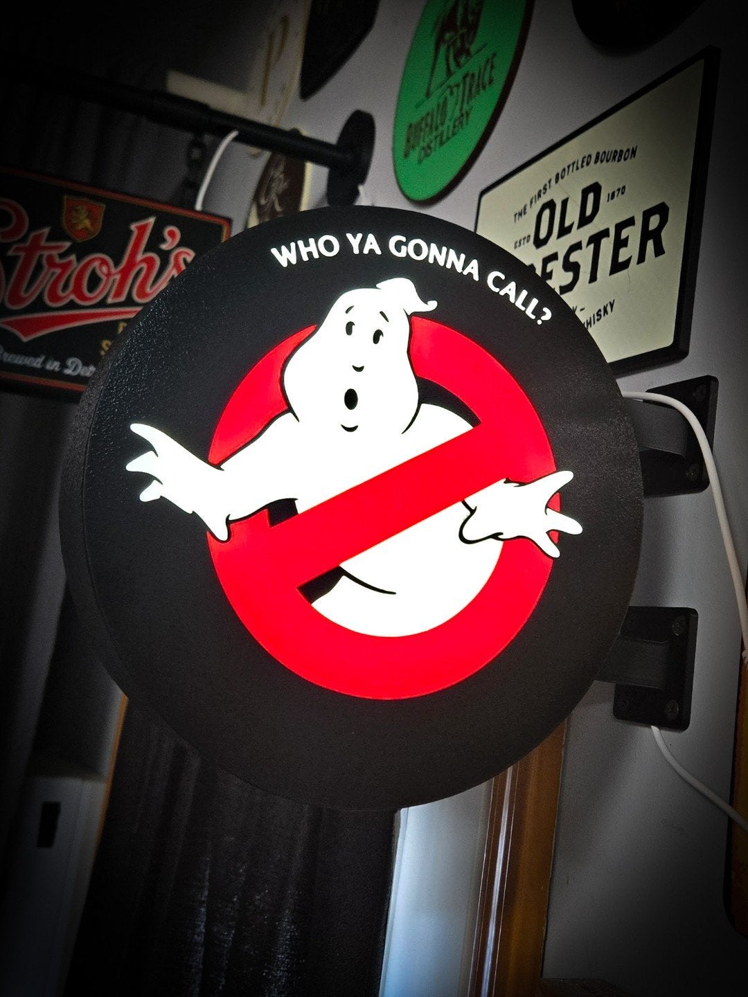 Dubbelzijdige Ghostbusters Lichtbord, Ghostbusters Lightbox, Ophalen of Verzenden