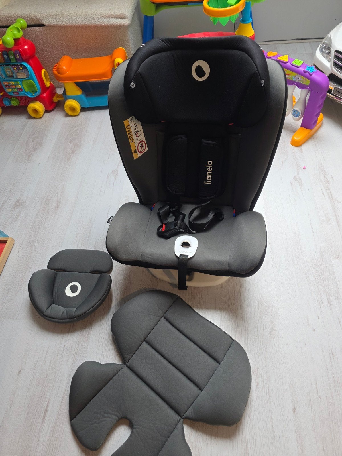 Autostoel Lionelo met isofix en accessoires, Ophalen, Overige merken, Isofix