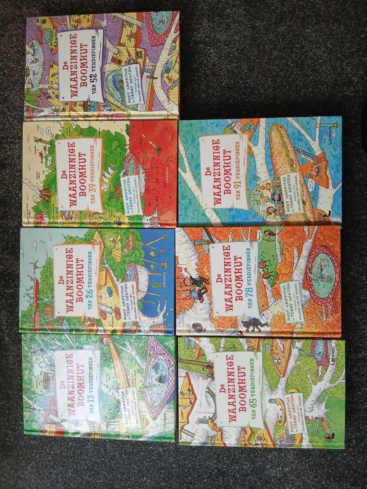 De Waanzinnige Boomhut serie: 13 t/m 91 verdiepingen, Ophalen, Gelezen, Andy Griffiths en Terry Denton, Fictie algemeen