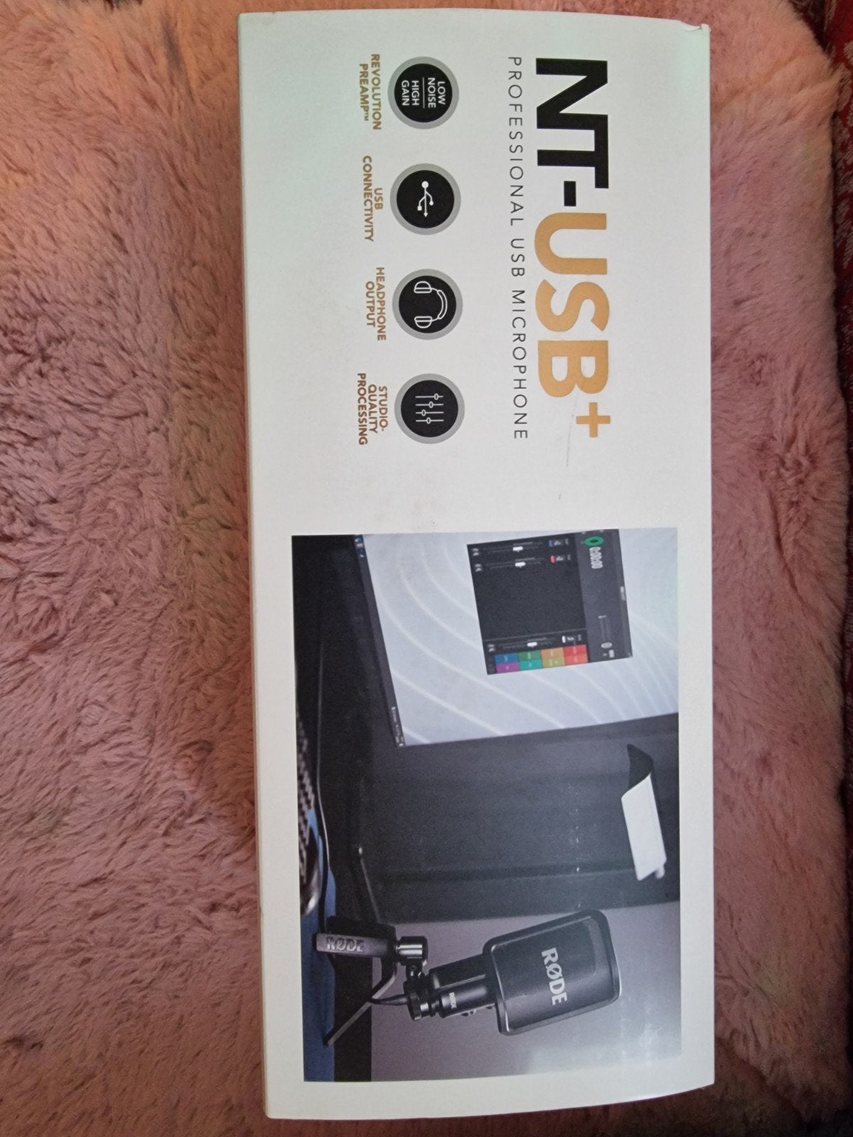 Rode NT-USB+ Professionele USB Microfoon, Ophalen of Verzenden, Zo goed als nieuw, Studiomicrofoon