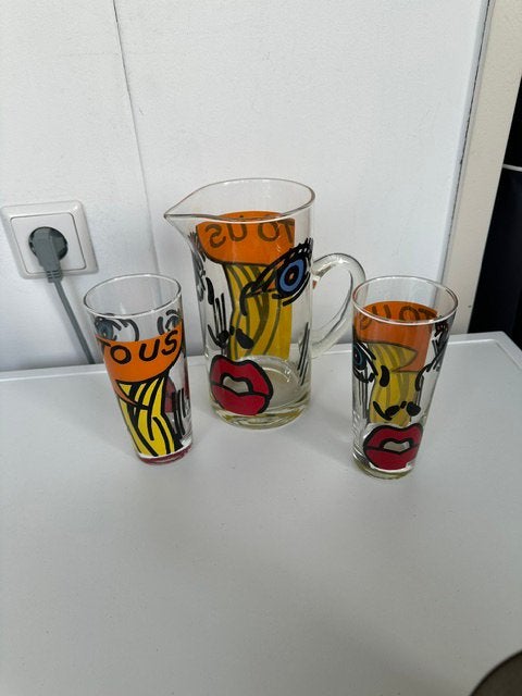 Ritzenhoff Tous kan met 2 glazen zgan, Ophalen of Verzenden, Zo goed als nieuw, Overige typen