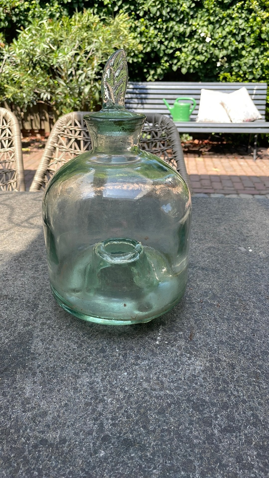 Glazen  brocante Wespenvanger, Antiek en Kunst, Ophalen of Verzenden