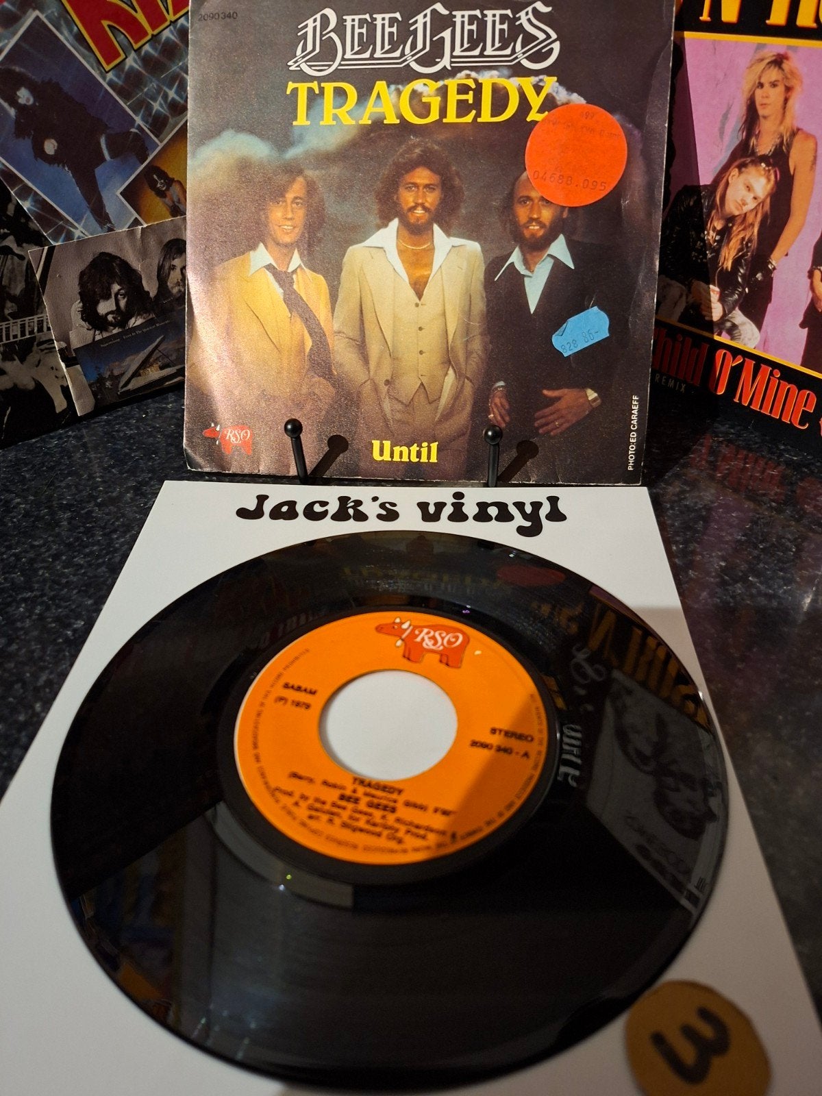 Bee Gees - Tragedy / Until - 7 inch vinyl single 1978/3, Gebruikt, Pop, 7 inch, Ophalen of Verzenden