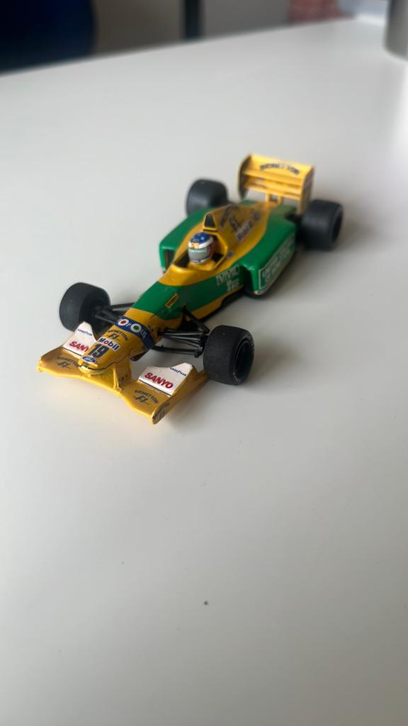 Onyx Benetton F1 modelauto startnummer 19 Michael Schumacher, Hobby en Vrije tijd, Modelauto's | 1:43, Ophalen of Verzenden, Zo goed als nieuw