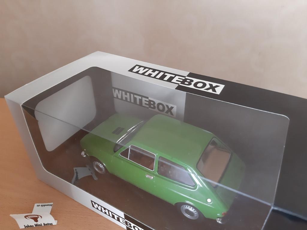 Fiat 127 1971 groen van Whitebox 1:24, Overige merken, Auto, Nieuw, Ophalen of Verzenden