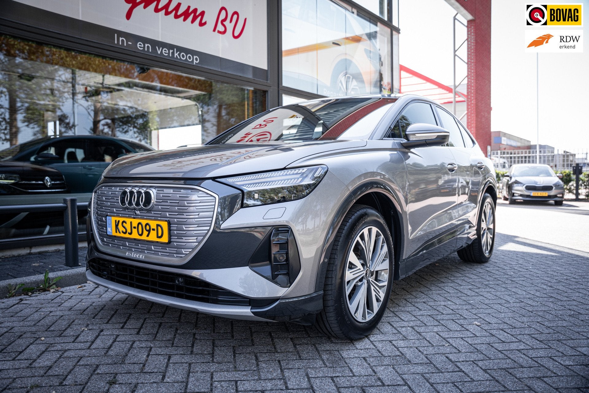 Audi Q4 Sportback e-tron 40 S-line Advanced edition 77 kWh, Auto's, Audi, Automaat, Automatische klimaatregeling, Achterwielaandrijving