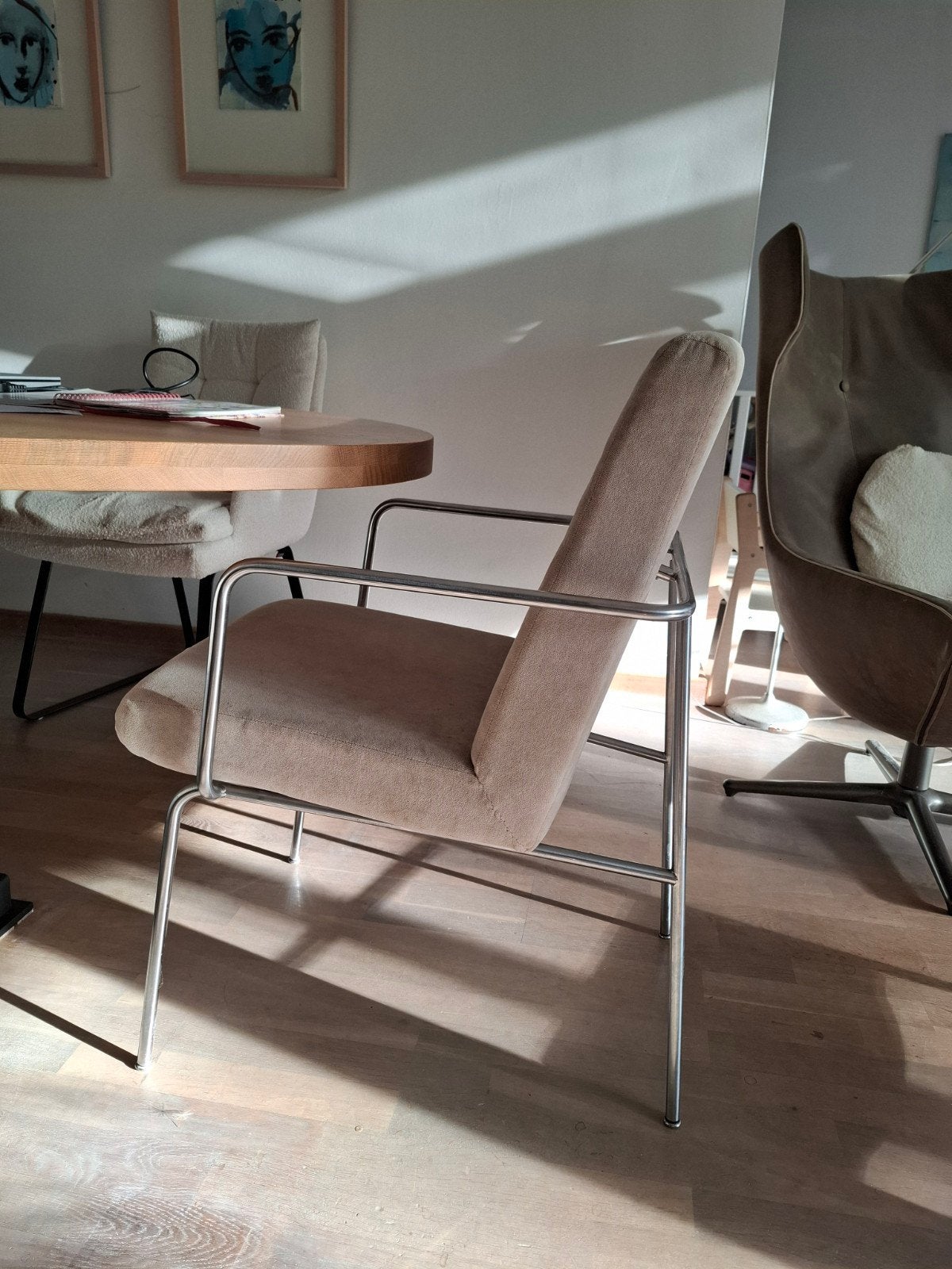 Harvink, eetkamerstoel, de Storm, 6x ,in zeer goede staat, b, Ophalen, Zo goed als nieuw, Stof, Vijf, Zes of meer stoelen