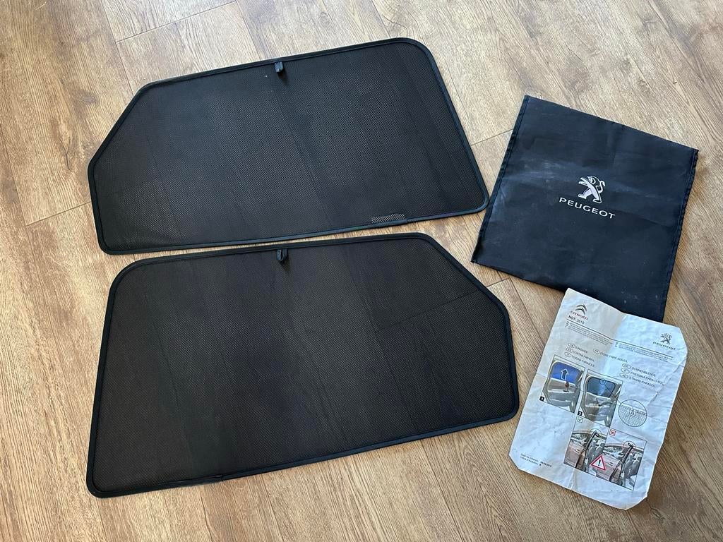 Zonneschermen Peugeot/Citroën (2 stuks) voor achterportieren, Ophalen of Verzenden, Zo goed als nieuw