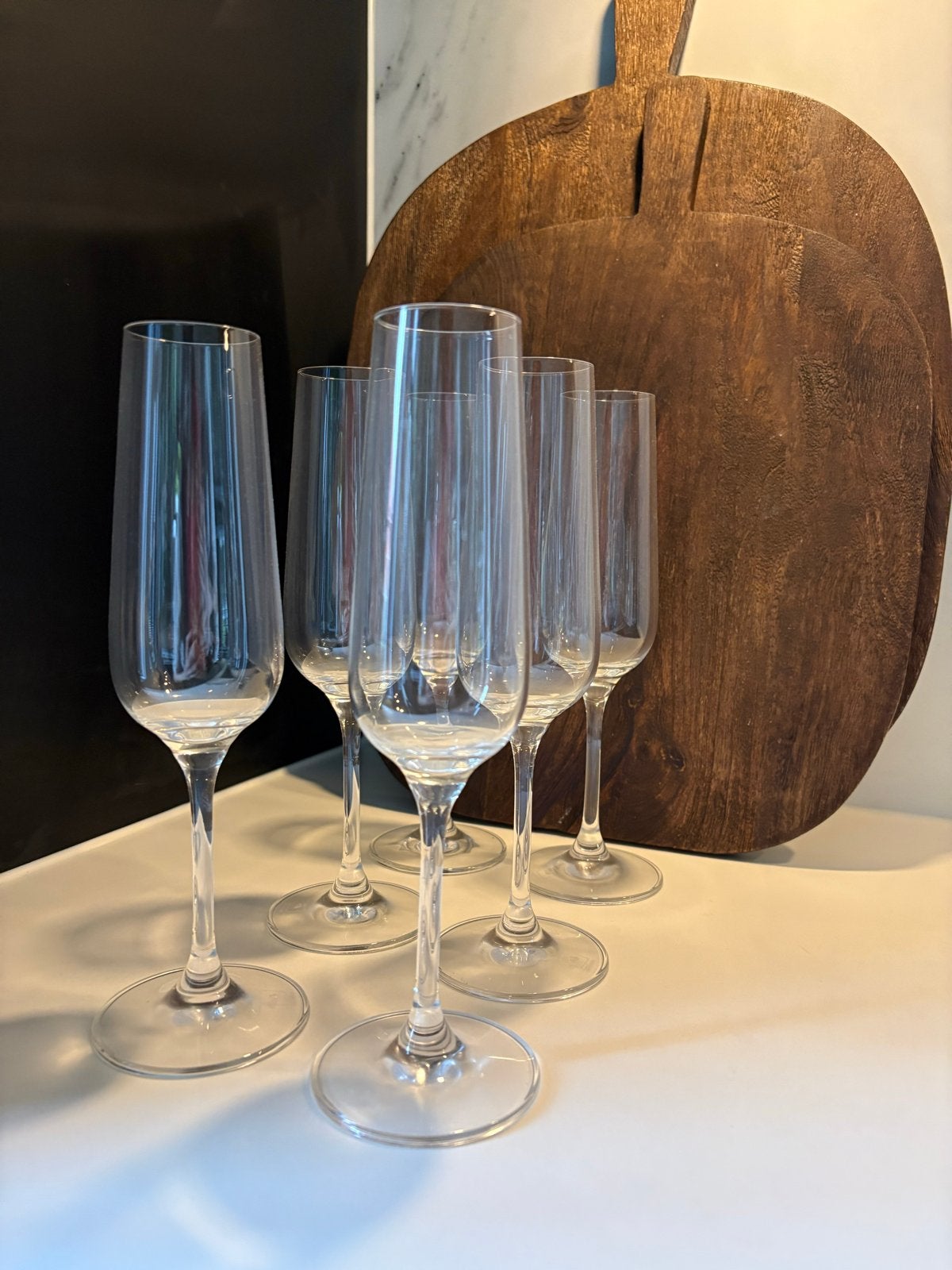 Leonardo (serie Puccini) champagneglazen - set van 6 (nieuw), Ophalen, Glas, Nieuw, Wit
