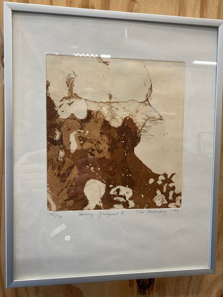 Tim Hinterding - Opening Gruitpoort II (1999), Antiek en Kunst, Kunst | Etsen en Gravures, Ophalen of Verzenden