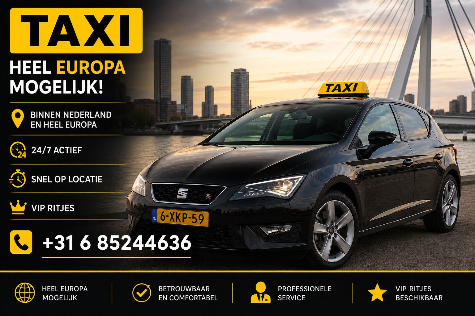 Taxi heel europa voor al u ritten snel en makkelijk