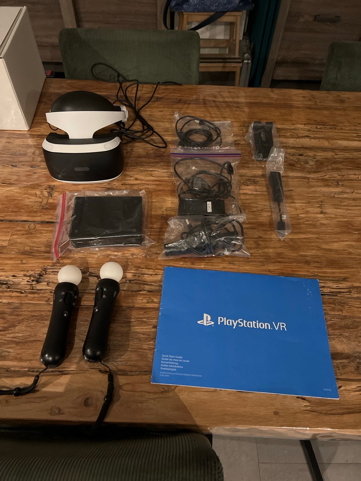 PlayStation VR set met sony Move controllers en alle kabels, Ophalen, Gebruikt, Overige typen, Nintendo