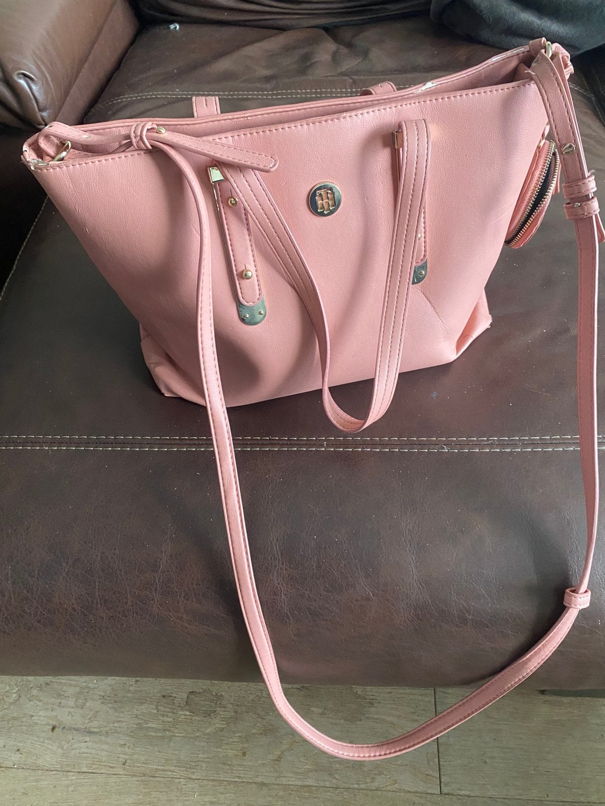 Tommy hilfiger tas., Ophalen of Verzenden, Gebruikt, Roze, Handtas