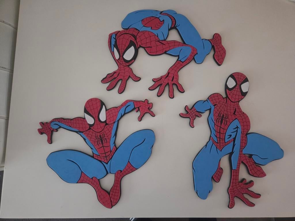 Spiderman wanddecoratie set van zacht materiaal, Kinderen en Baby's, Kinderkamer | Inrichting en Decoratie, Ophalen of Verzenden