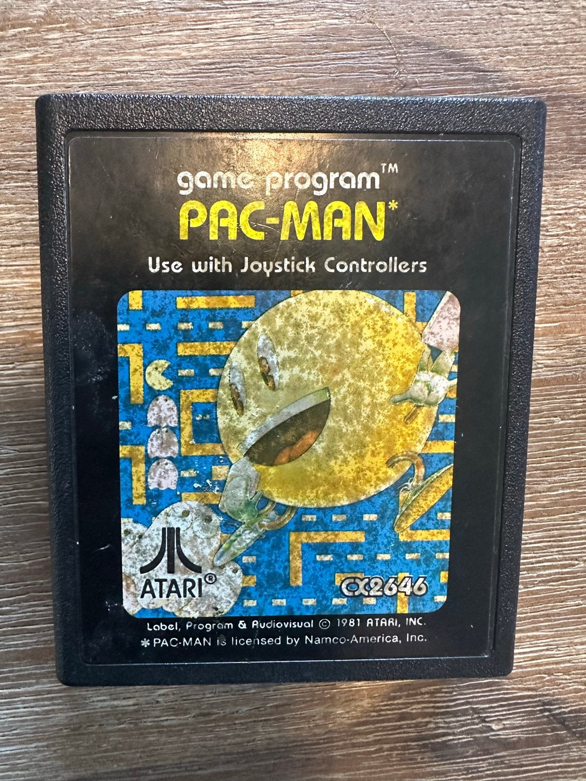 Atari 2600 Pac-Man (CX2646) - Originele cartridge, Spelcomputers en Games, Games | Atari, Puzzel en Educatief, 1 speler, Ophalen of Verzenden