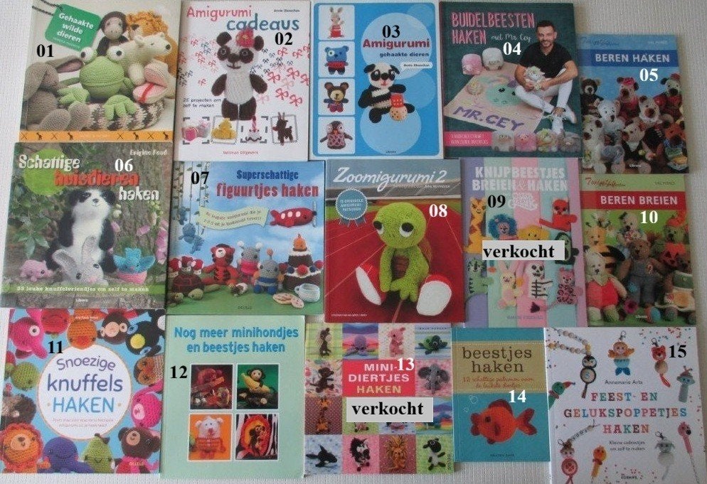 Haakboeken,Breiboeken,Haken,Christel Krukkert,Joke Vermeiren, Verzenden, Zo goed als nieuw, Breien of Haken, Patroon of Boek