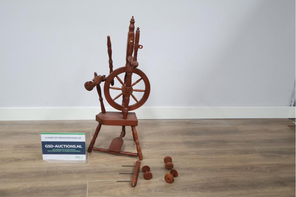Antiek Houten Spinnenwiel, Ophalen of Verzenden