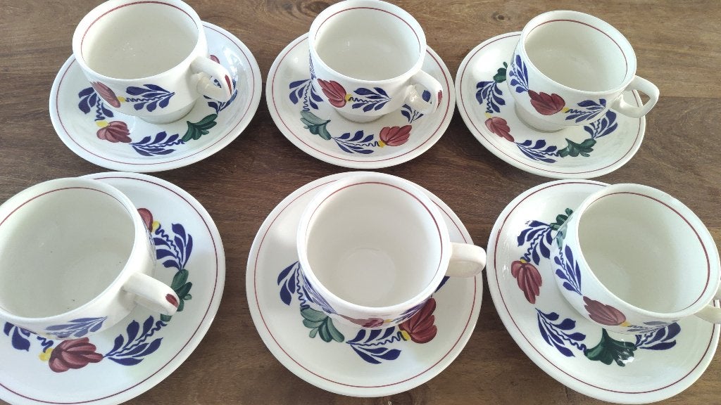 Boerenbont servies, Gebruikt, Overige typen, Ophalen of Verzenden, Aardewerk