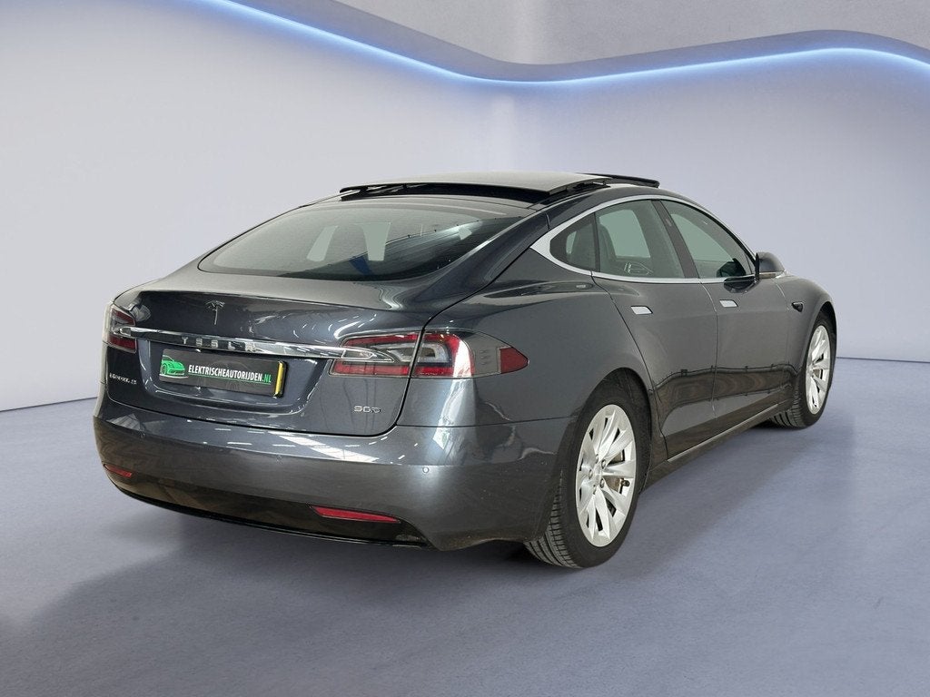 Tesla Model S 90D Base, Auto's, Tesla, Automaat, Gebruikt, Zwart, 110 €/maand