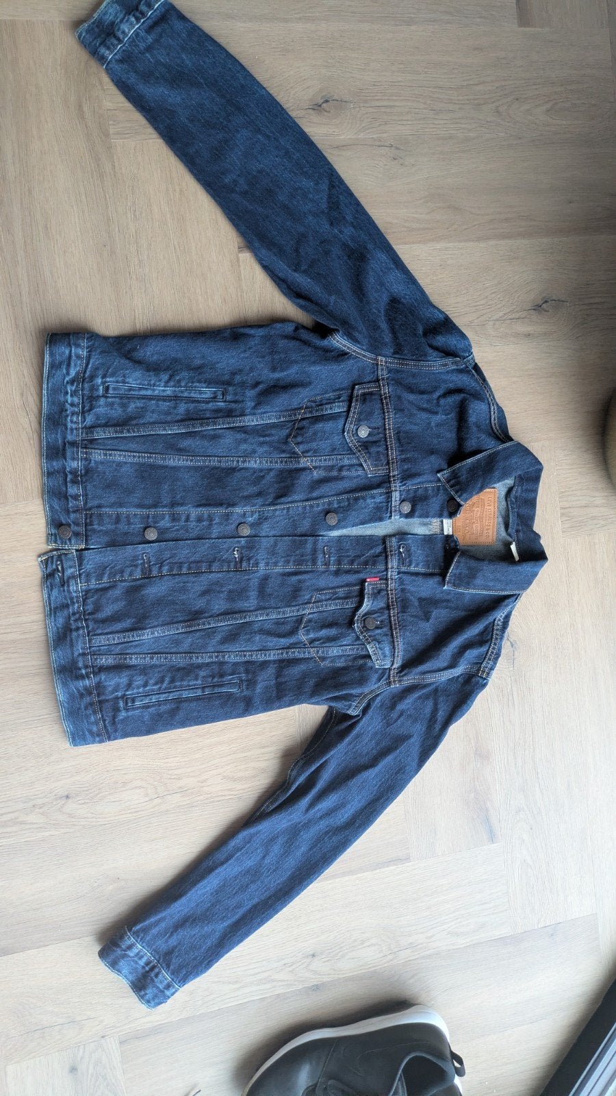 Levi's Premium Trucker spijkerjas - Maat L - Als nieuw, Maat 52/54 (L), Levi's, Blauw, Ophalen of Verzenden