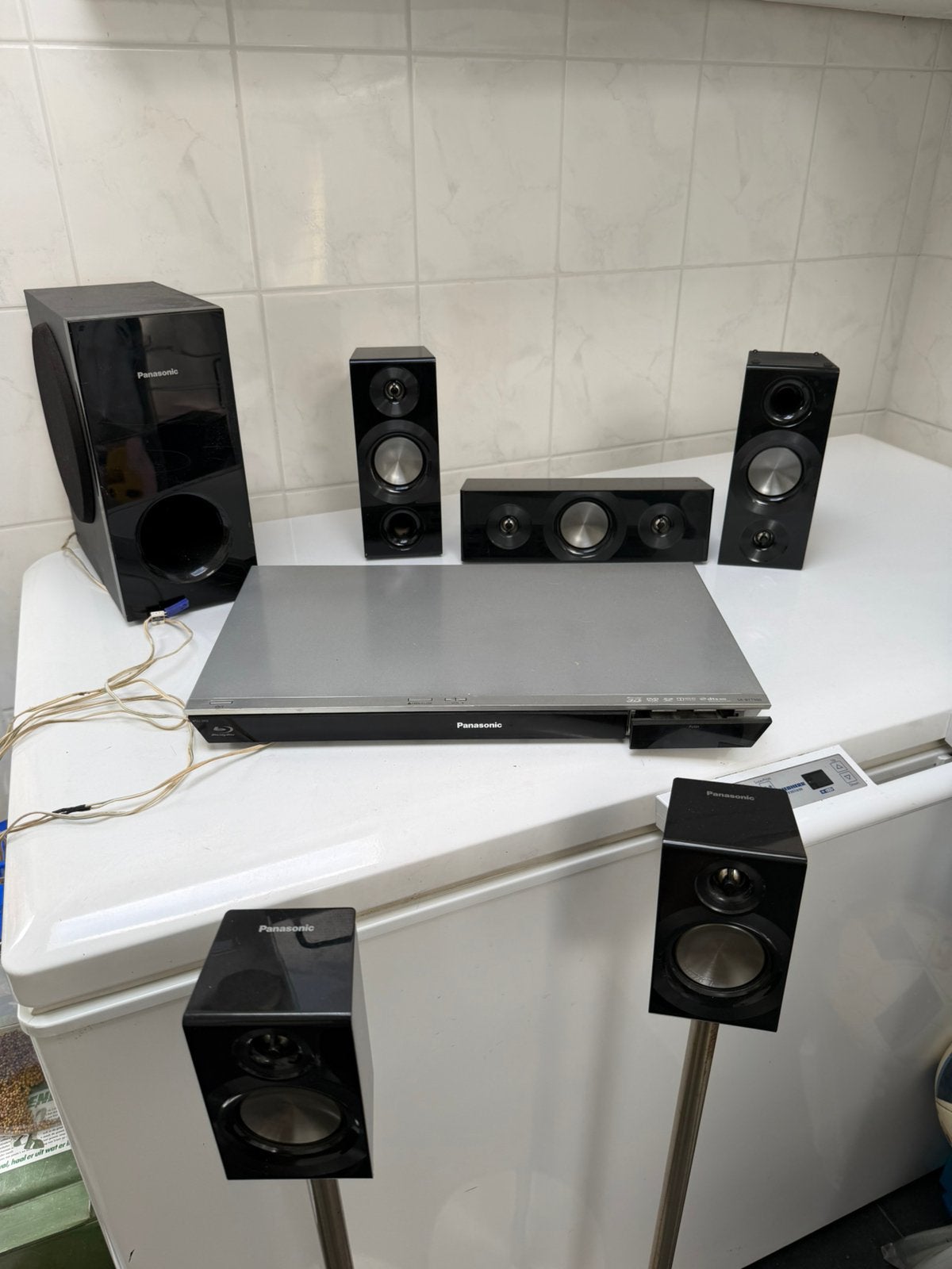 Panasonic Blu-ray Home Cinema Set 5.1, Ophalen, Gebruikt, Panasonic, Blu-ray-speler