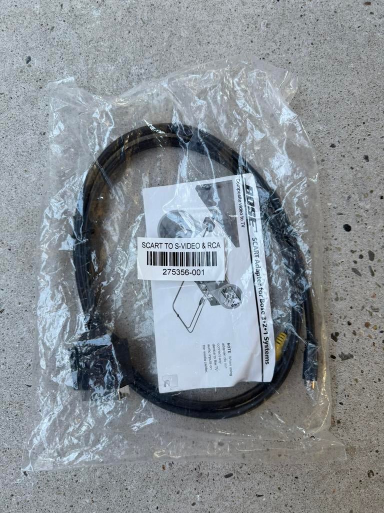 Bose 321 scart adapter kabel s-video & RCA NIEUW, Audio, Tv en Foto, Audiokabels en Televisiekabels, Ophalen of Verzenden, Nieuw