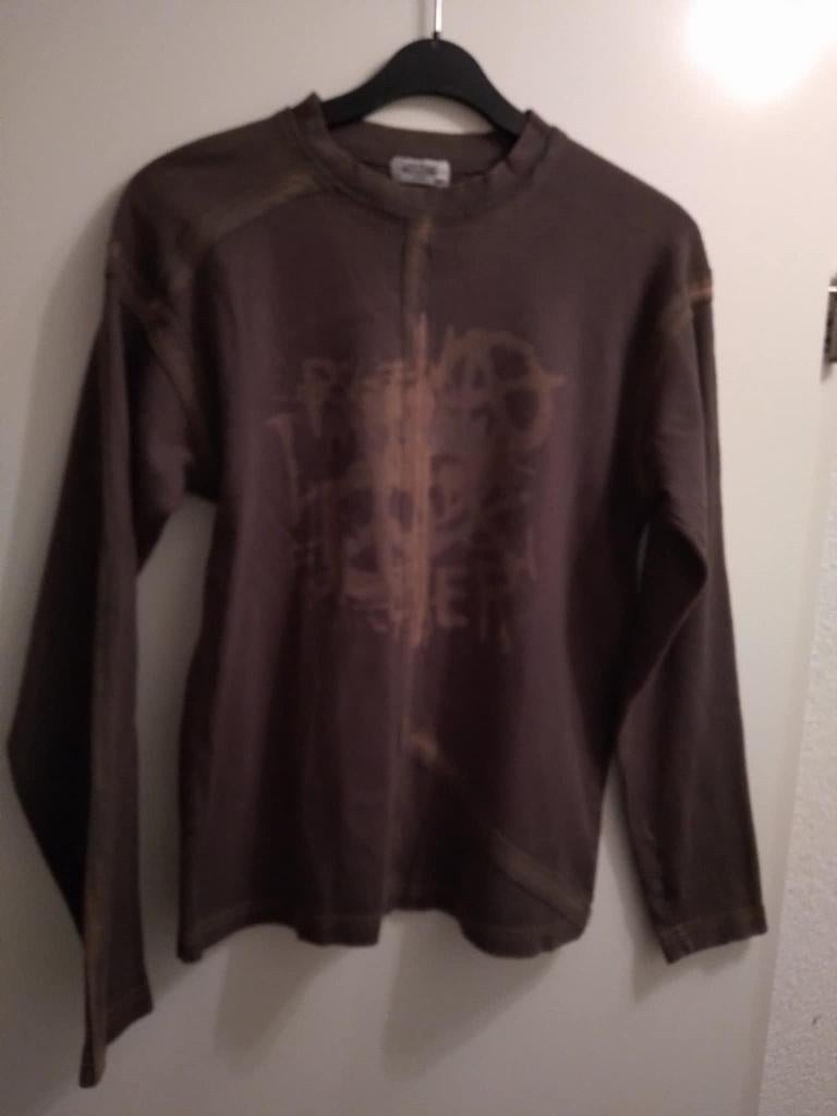 Moschino heren shirt legergroen Maat M, Kleding | Heren, T-shirts, Verzenden, Zo goed als nieuw, Groen