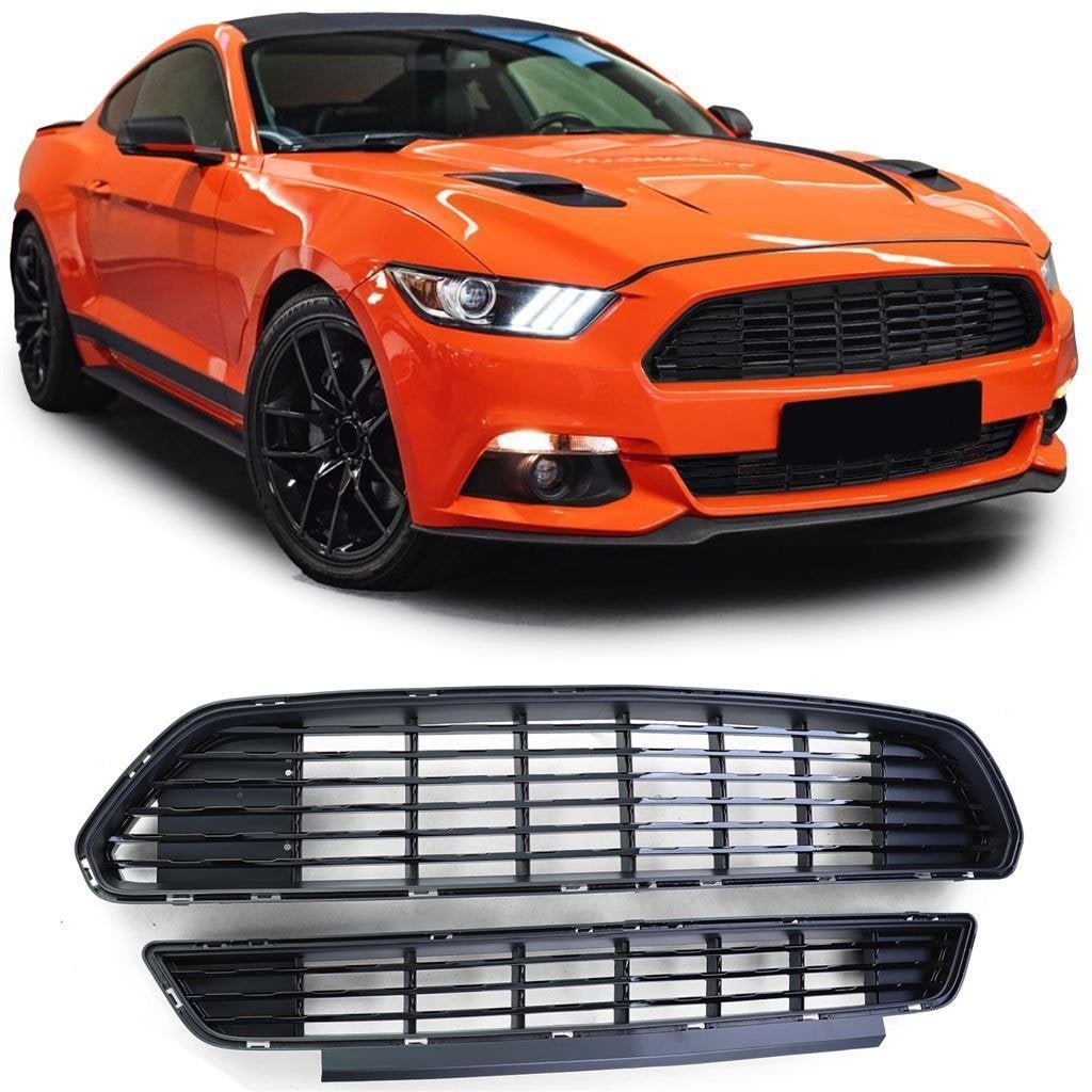 Sport Grill Embleemloos Glans Zwart Voor Ford Mustang MK6, Verzenden, Automotive Parts, A.parts@hotmail.nl, Trasmolenlaan 12 3447 GZ Woerden