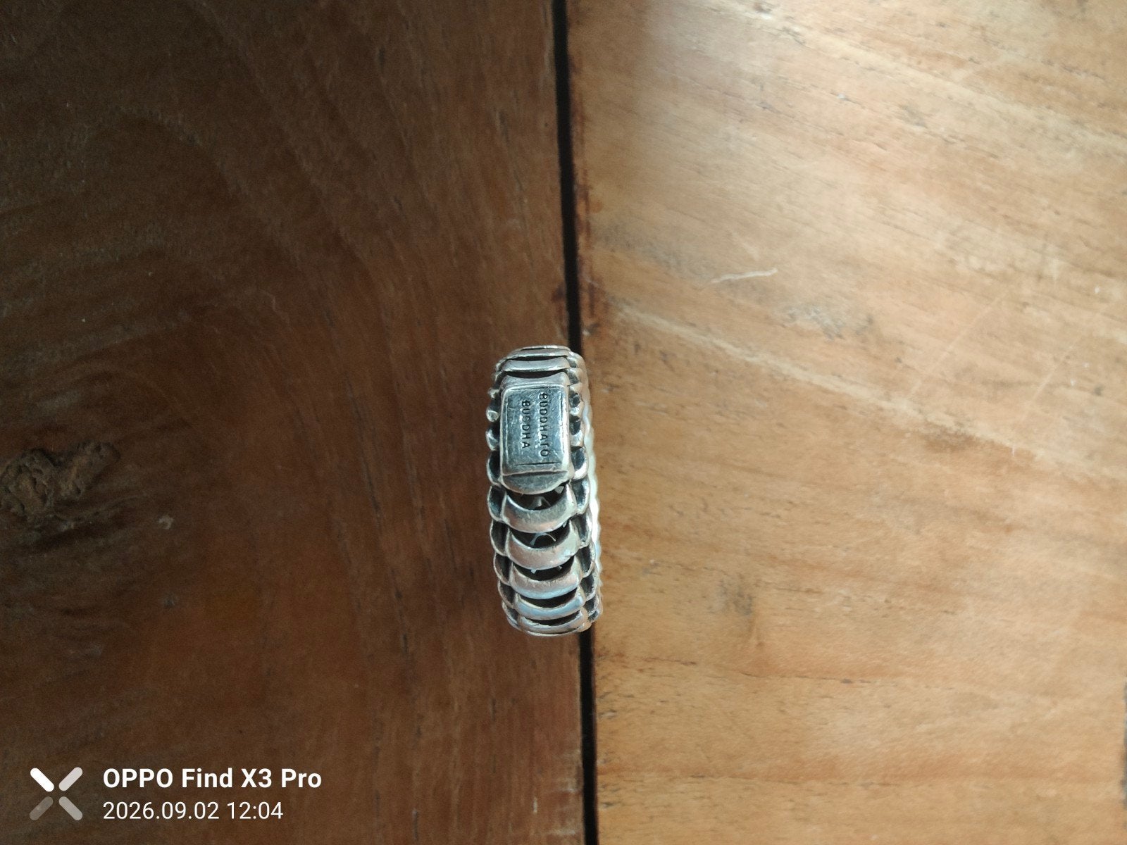 Buddha to Buddha ring 22mm - Zilveren bandring, 20 of groter, Heer, Ophalen of Verzenden, Zo goed als nieuw