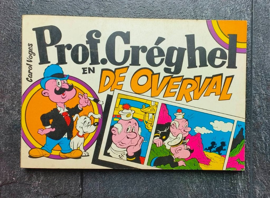 Prof. Créghel en de overval, Boeken, Stripboeken, Zo goed als nieuw, Eén stripboek, Ophalen of Verzenden