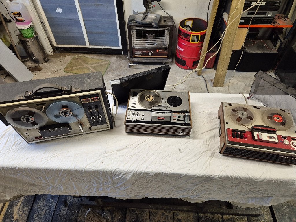 3 BANDRECORDERS, Ophalen, Bandrecorder, Met banden