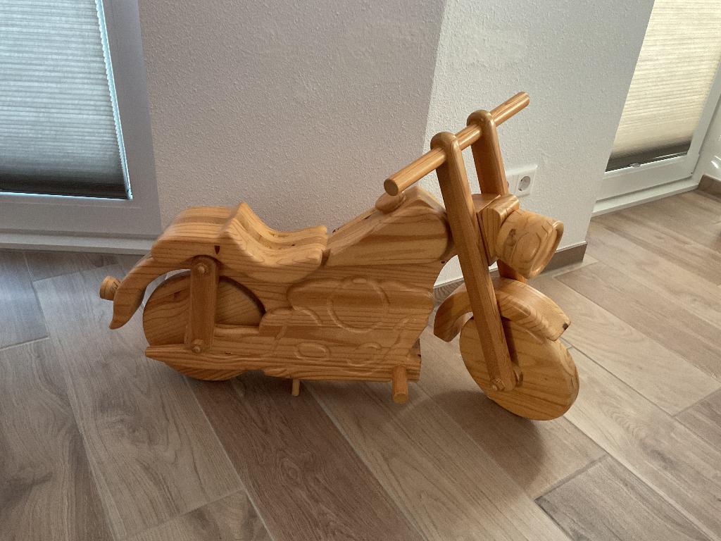 Houten Brommer zelf gemaakt, Ophalen, Meerkleurig, Zo goed als nieuw, Vintage