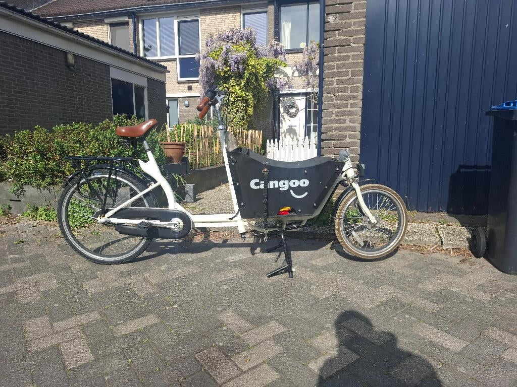 Cangoo bakfiets, Fietsen en Brommers, Fietsen | Bakfietsen, Gebruikt, Overige merken, 1 kind, Terugtraprem, Ophalen
