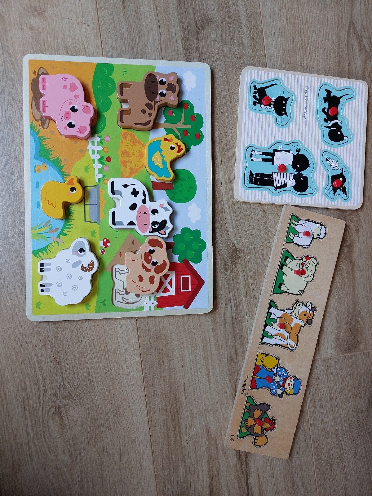 insteek puzzels dieren, boerderij, jip&janneke, Ophalen, 10 tot 50 stukjes