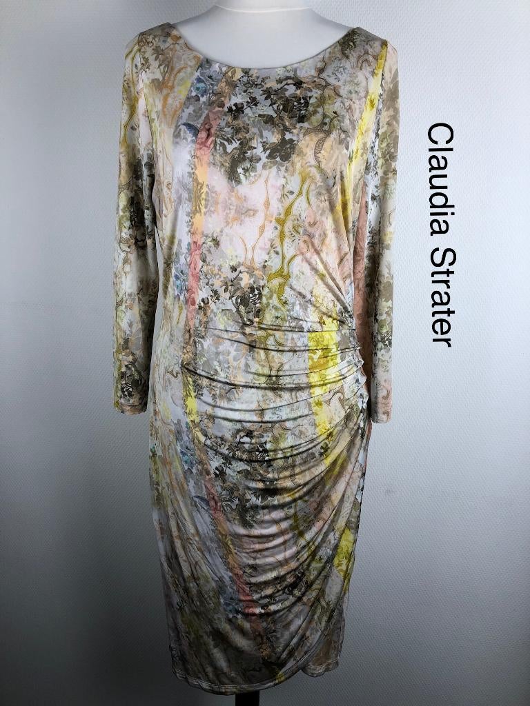Claudia Strater Jurk  (mt: 40) 16,6/8795, Maat 38/40 (M), Blauw, Claudia Strater, Ophalen of Verzenden