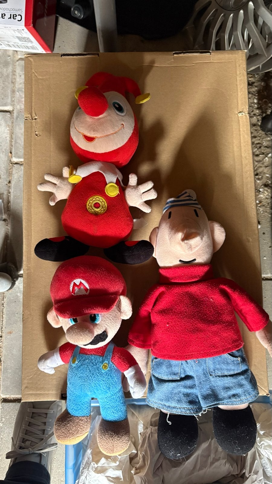 Leuke knuffels: Mario, buurman en buurman en pardoes, Gebruikt, Overige typen, Ophalen of Verzenden, Nintendo