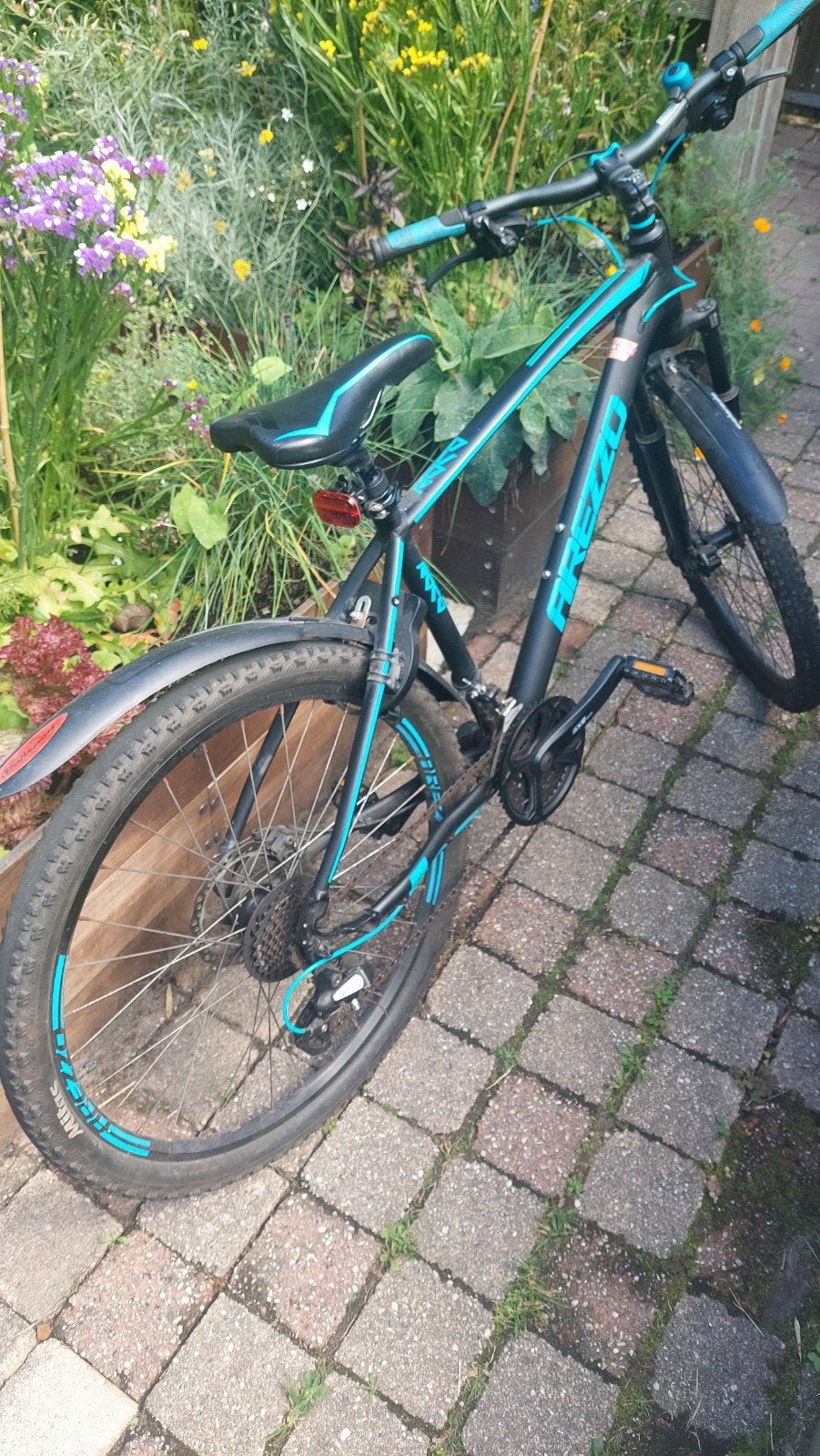 Frezzo Mountainbike - Zwart/Turquoise, Ophalen, Overige merken