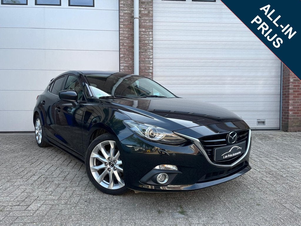 Mazda 3 2.0Sports-Line Navi/HUD/cruise control/18 Inch/Garan, Auto's, Voorwielaandrijving, 1998 cc, Stof, Gebruikt
