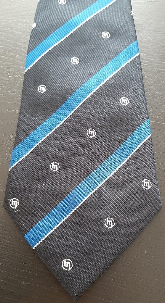 Mazda Auto stropdas blauw gestreept oud logo, Ophalen of Verzenden, Zo goed als nieuw, Gebruiksvoorwerp