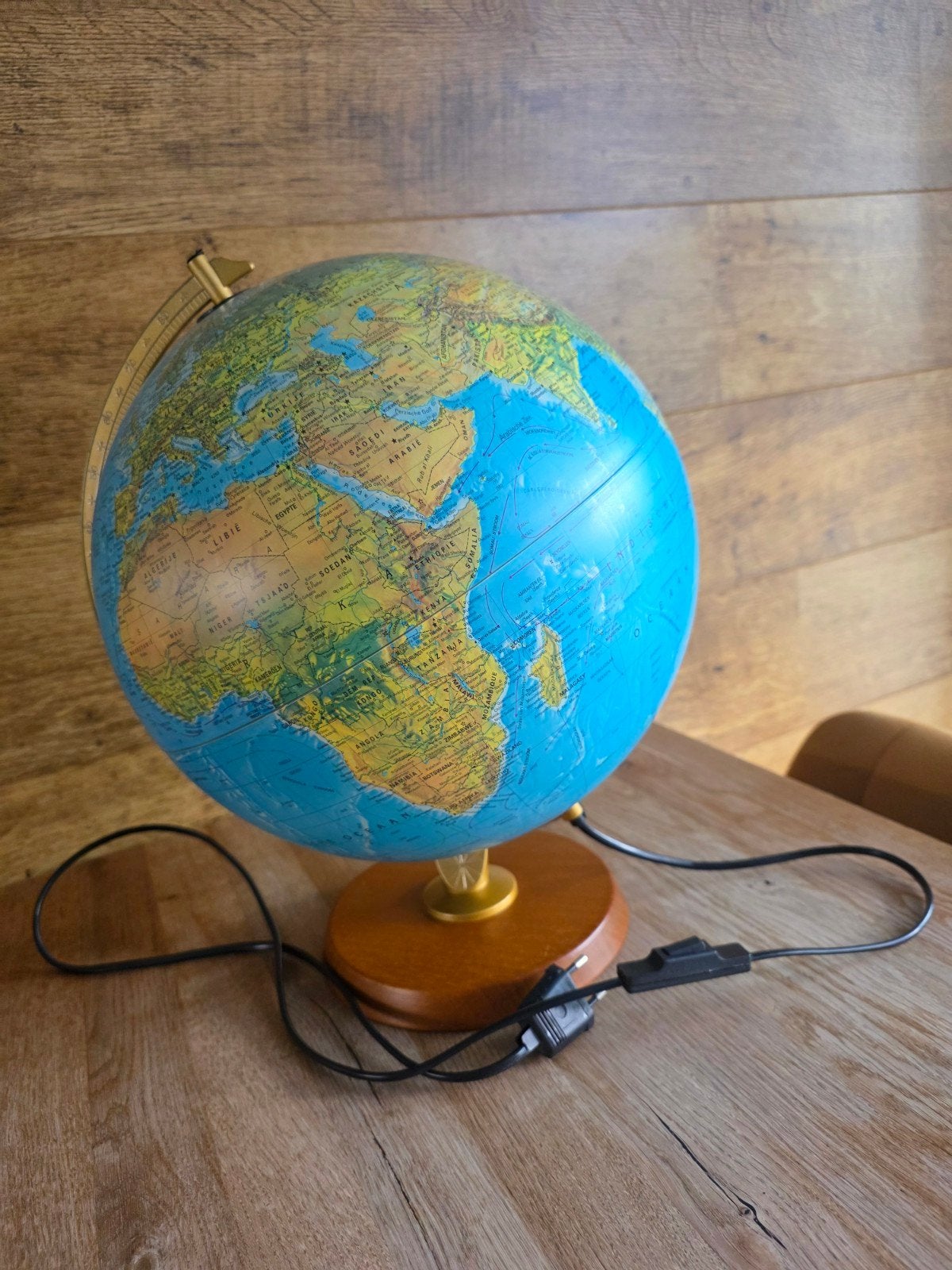 Globe /Wereldbol met licht, Ophalen of Verzenden, Verlicht, Zo goed als nieuw