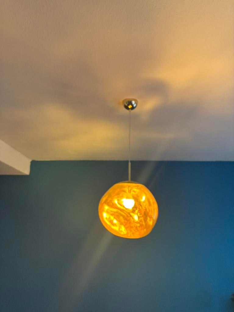 Melt Modern Design Onregelmatige Lava Hanglamp G25 - 38 cm, Ophalen, Nieuw, Metaal, Modern