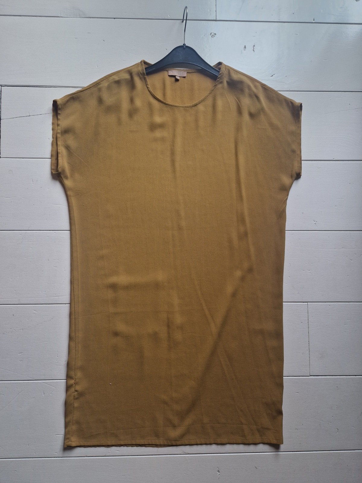 Okergele jurk / tuniek van Zusss, maat S/M, Kleding | Dames, Jurken, Geel, Ophalen of Verzenden, Zo goed als nieuw, Knielengte