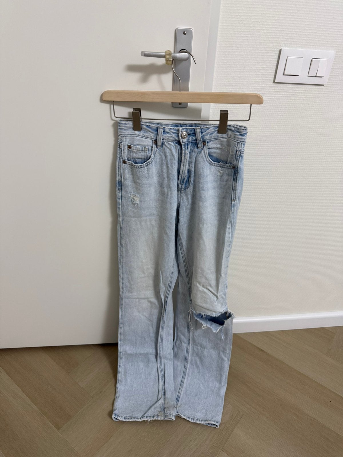 Stradivarius maat 32, Ophalen of Verzenden, Zo goed als nieuw, Blauw, W27 (confectie 34) of kleiner