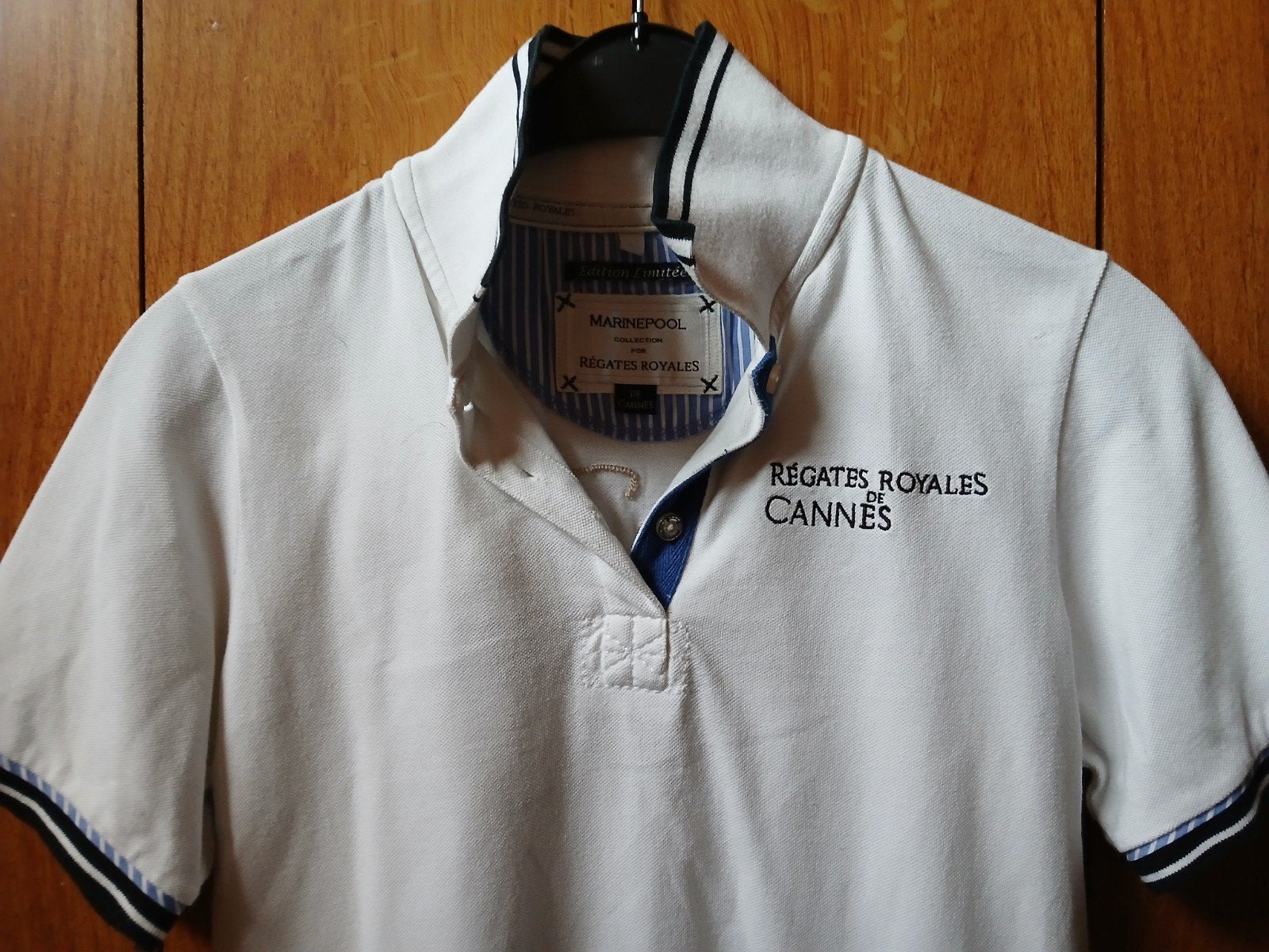 REGATTA ROYALES DE CANNES SHIRT(L) NIEUWSTAAT..), Ophalen of Verzenden, Zo goed als nieuw, Maat 52/54 (L), RÉGATES ROYALES DE CANNES