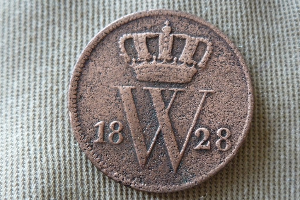 Willem 1 - oude 1 cent koper 1828 Utrecht fr/fr+ (n 82, Postzegels en Munten, Ophalen of Verzenden, Koning Willem I, 1 cent, Losse munt