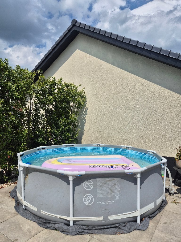 Intex Prism frame zwembad Ø 305 x 76 + pomp, Ophalen, Gebruikt, Minder dan 80 cm, Rond