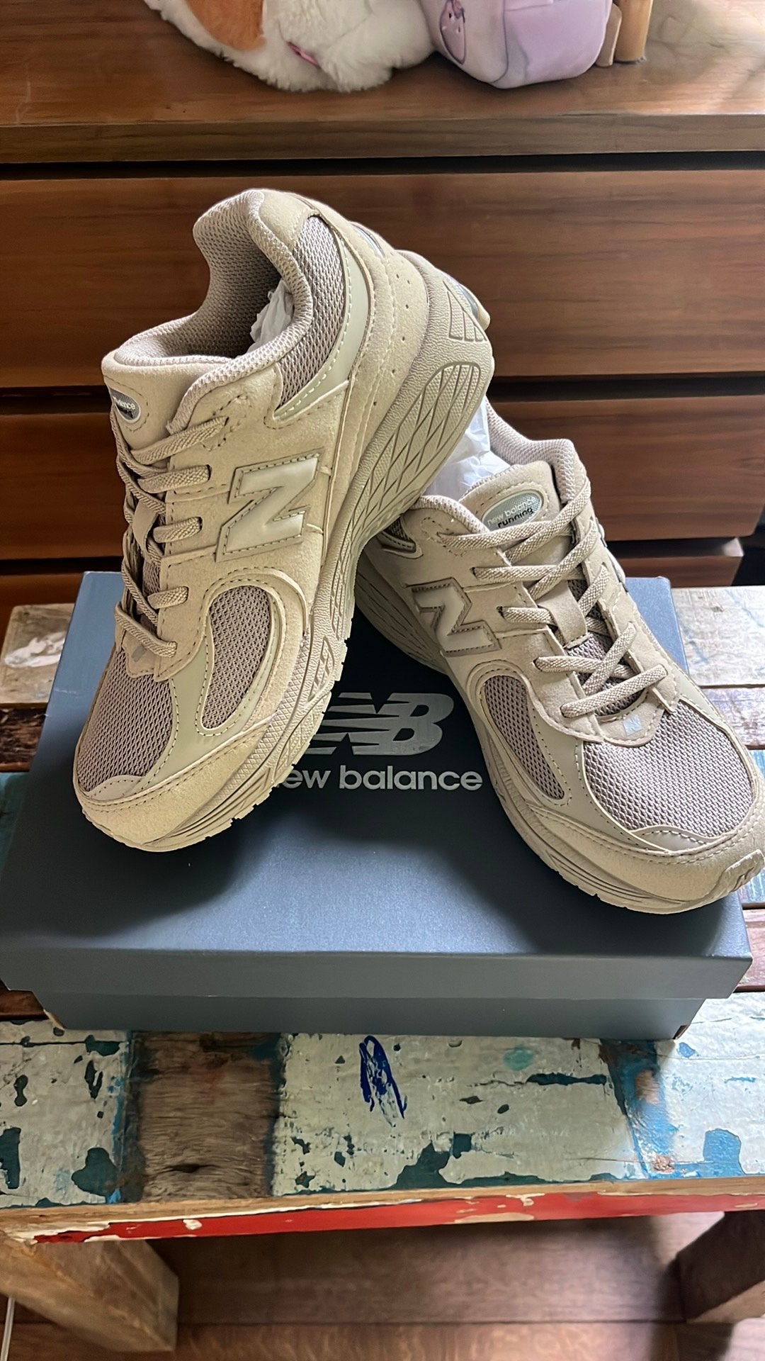 New Balance maat 35, Beige, Nieuw, Ophalen of Verzenden, Sneakers of Gympen